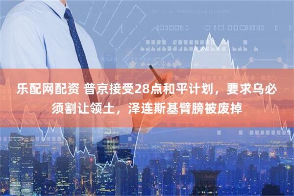 乐配网配资 普京接受28点和平计划，要求乌必须割让领土，泽连斯基臂膀被废掉